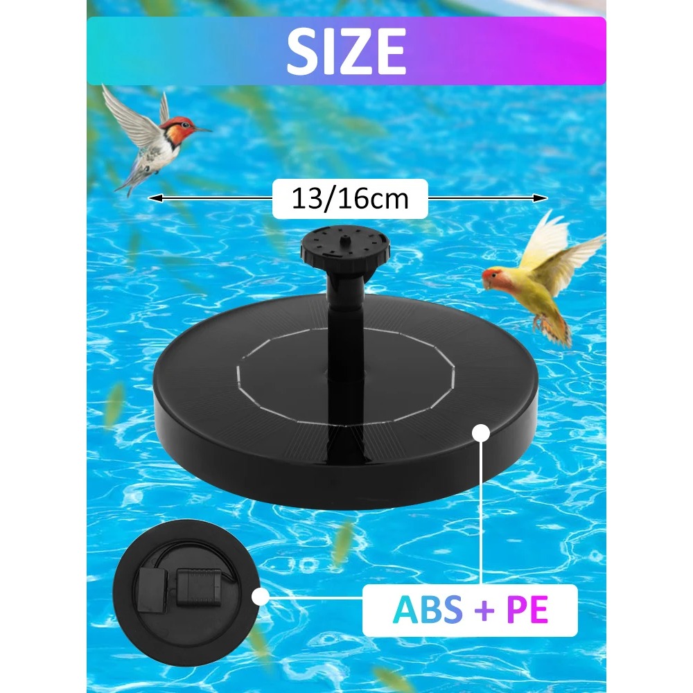 Солнечный фонтанный насос – пл – обзор и цена Floating Solar Fountain Water Pump