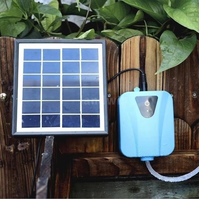 Солнечный воздушный компрессор – обзор и цена Solar Pond Aerator Oxygen Pump