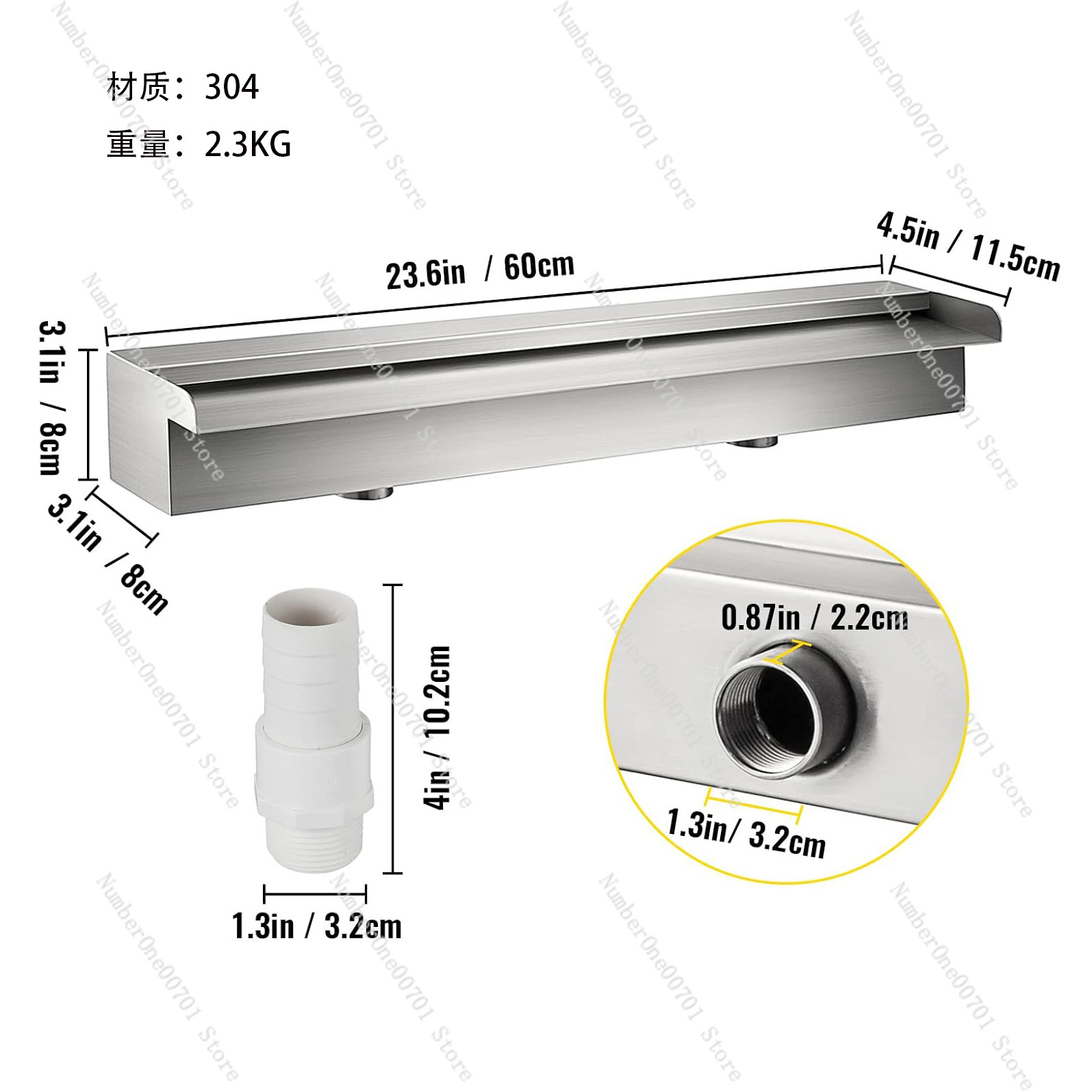 Водопадный перелив из нержавею – обзор и цена Waterfall Spillway Stainless Steel Weir