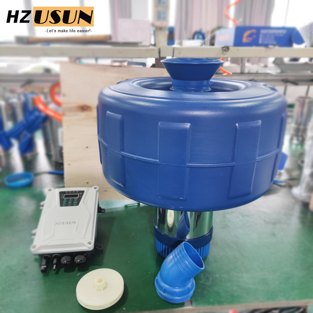 HZUSUN 1 HP небольшой плавающи – обзор и цена Solar Pond Aerator Oxygen Pump