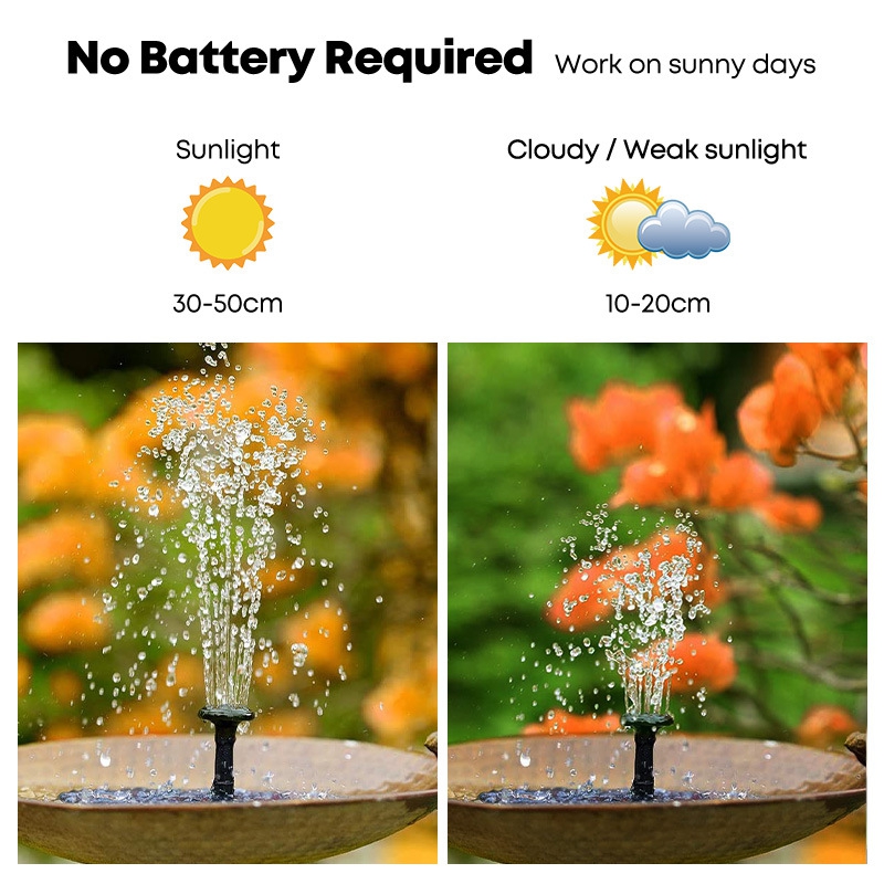 Плавающий солнечный фонтан-нас – обзор и цена Floating Solar Fountain Water Pump